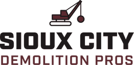 Sioux City Demolition Pros logo lockup